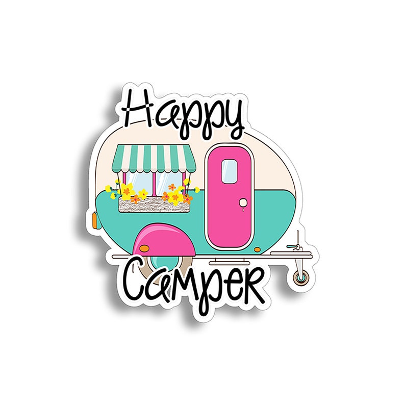 Happy Camper Sticker