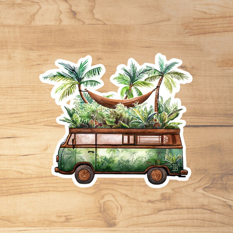 JUNGLE VAN Sticker