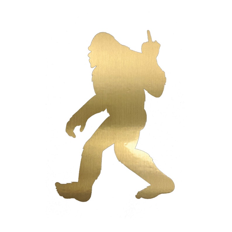 Bigfoot Middle Finger Sticker