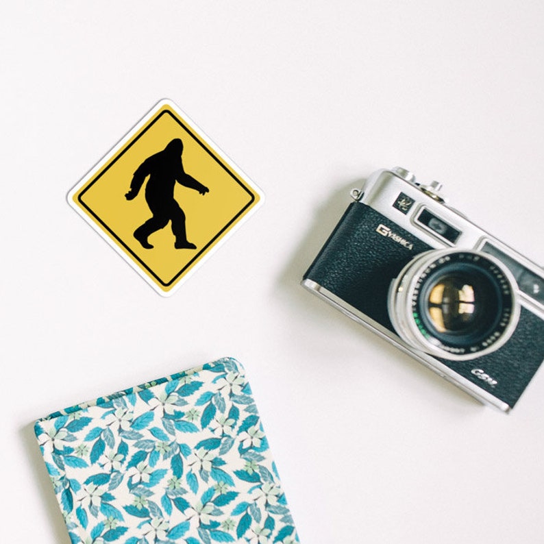 Bigfoot Warning Sticker