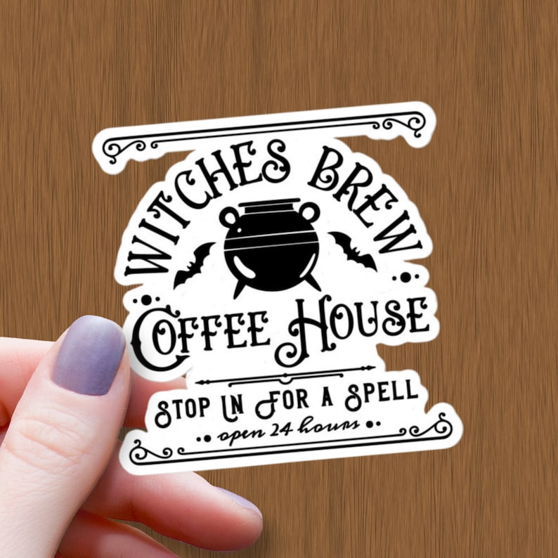 Witches Brew Waterproof Glossy Sticker