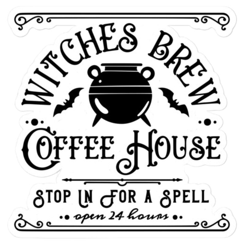 Witches Brew Waterproof Glossy Sticker