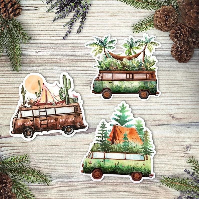 JUNGLE VAN Sticker