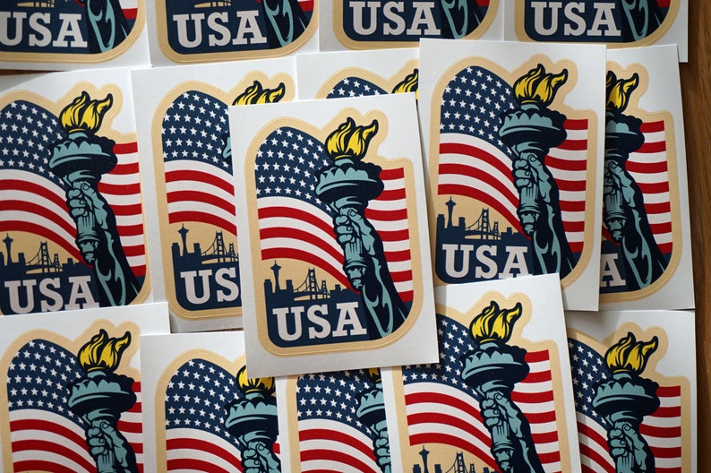 USA Vinyl Sticker