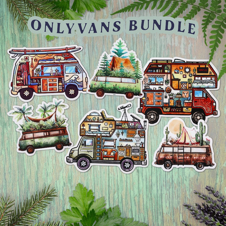 JUNGLE VAN Sticker