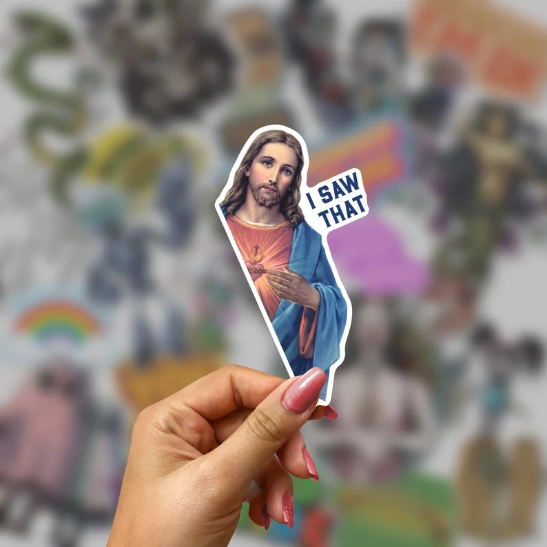 I Saw That - Jesus Christ Sticker