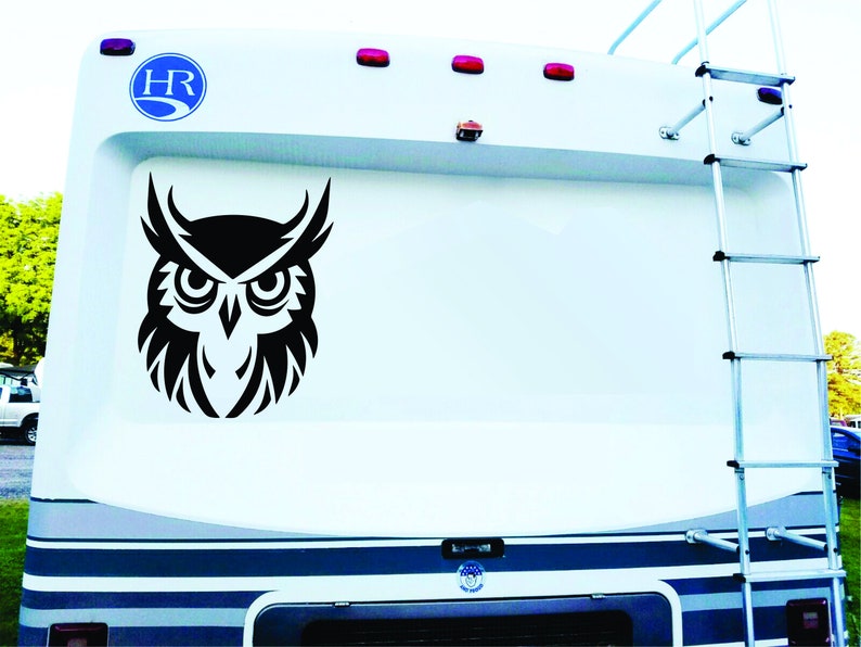 Owl Decal For Camper RV