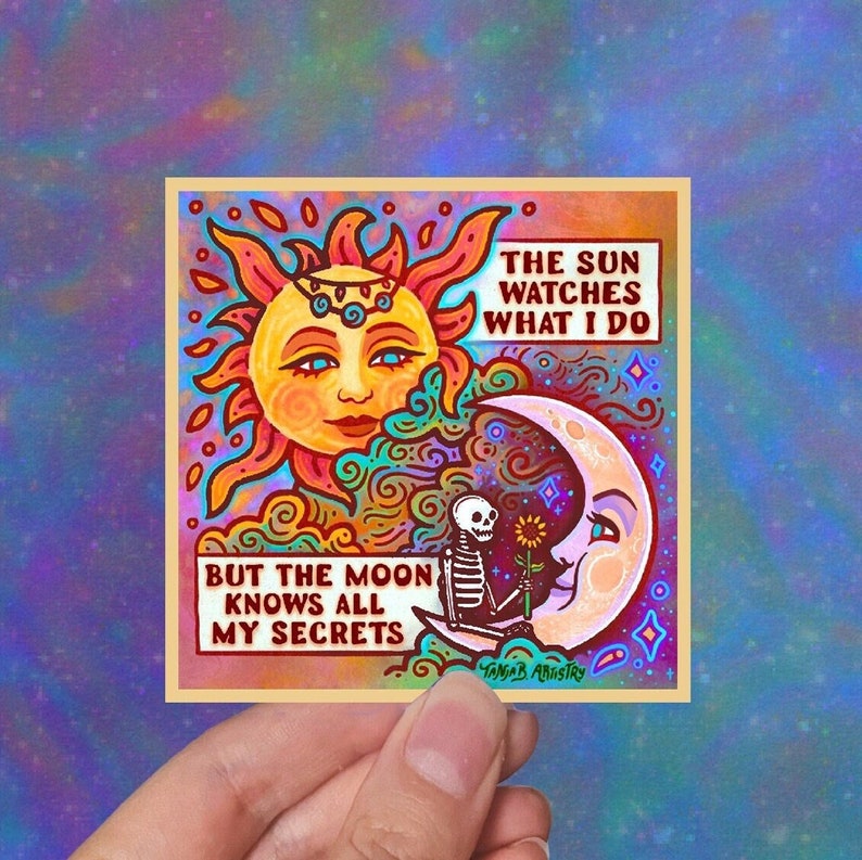 SUN, MOON and SECRETS Sticker