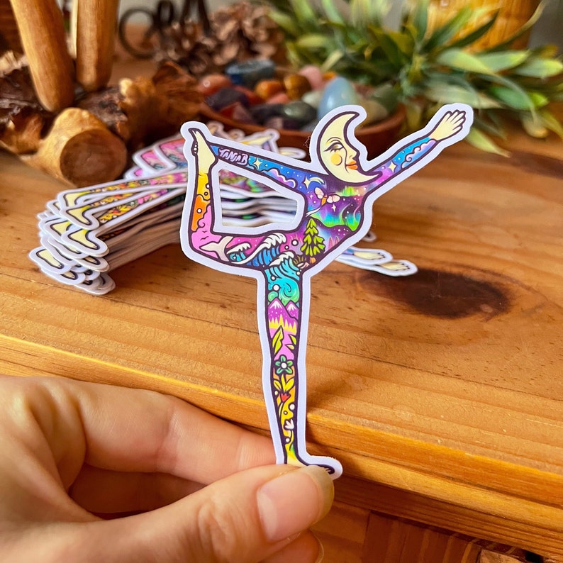 MOON YOGA Sticker