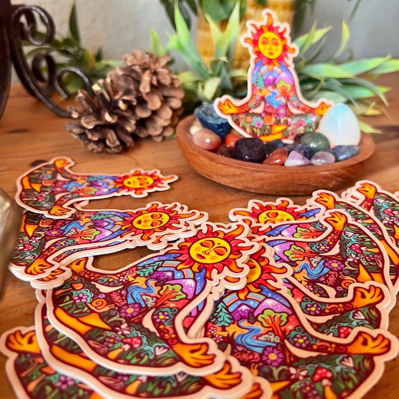 SUN MEDITATION Sticker