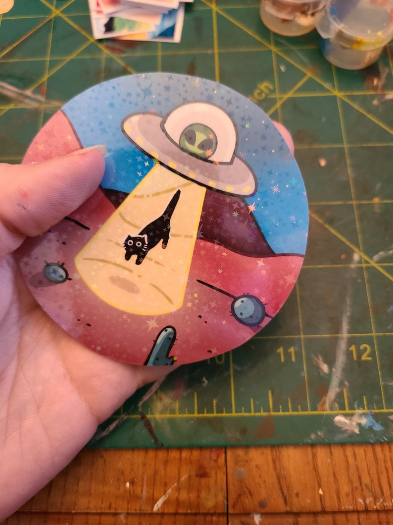 UFO Kitty Sticker