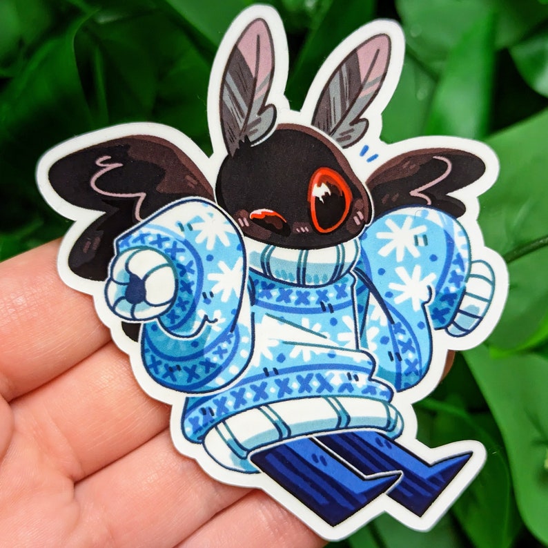 Mothman Sweater Weather Sticker