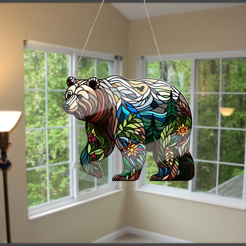 Grizzly Bear Acrylic Window
