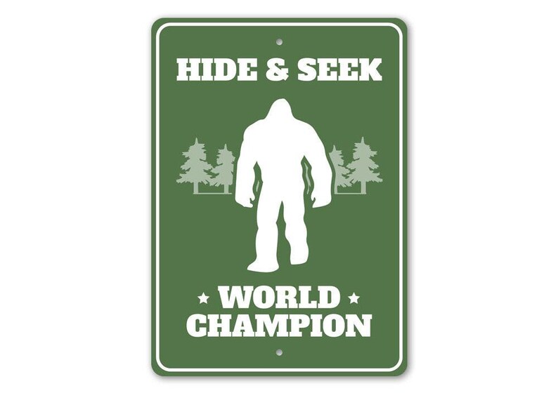 World Champion Bigfoot Metal Sign
