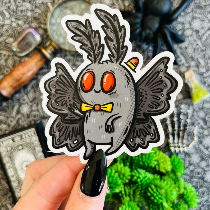 Dapper Mothman Sticker