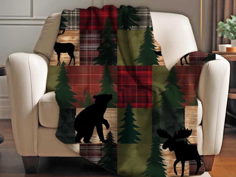 Forest Cozy Sherpa Blanket