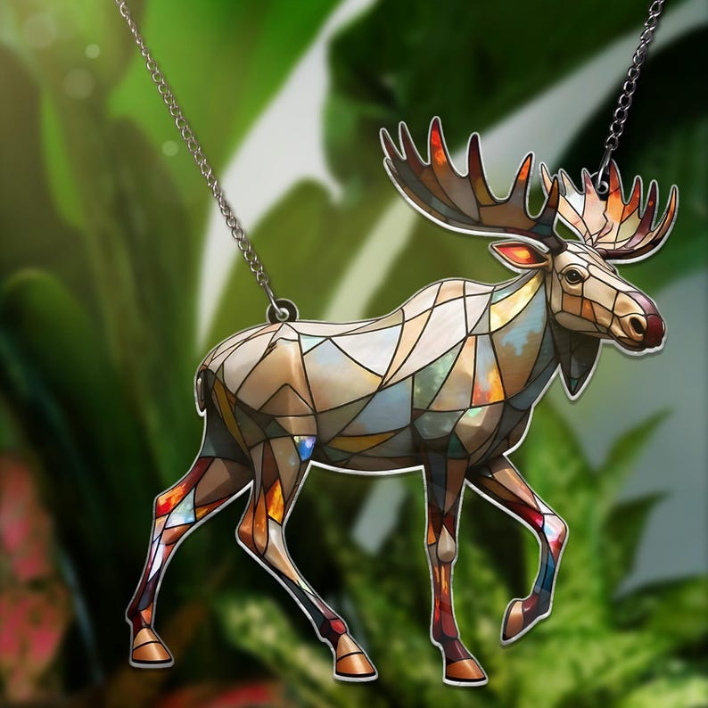 Moose ACRYLIC Window Hanging