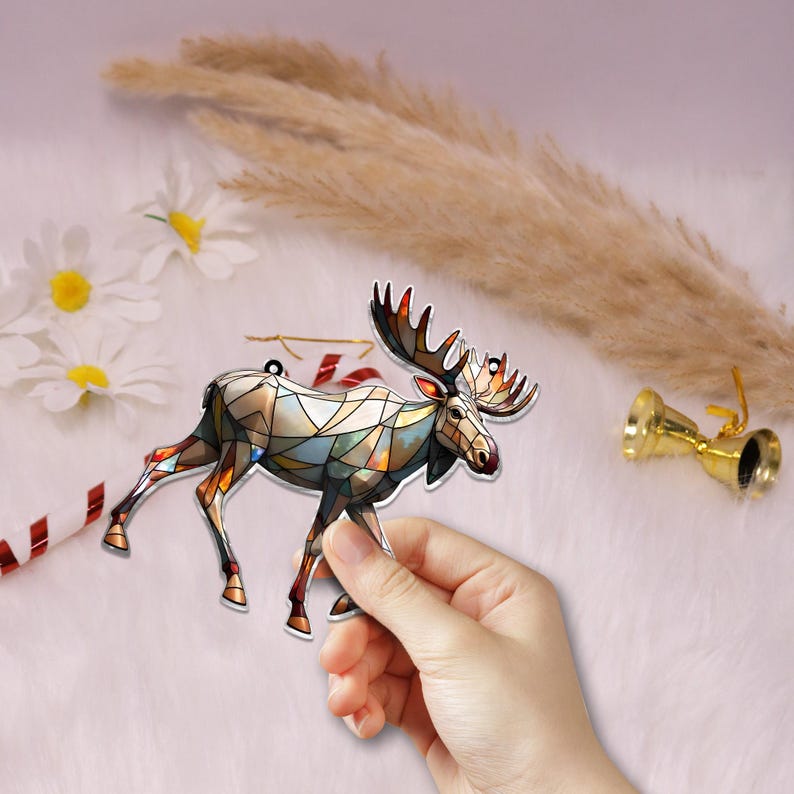 Moose ACRYLIC Window Hanging