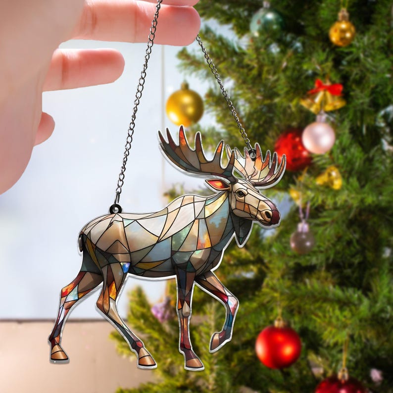 Moose ACRYLIC Window Hanging