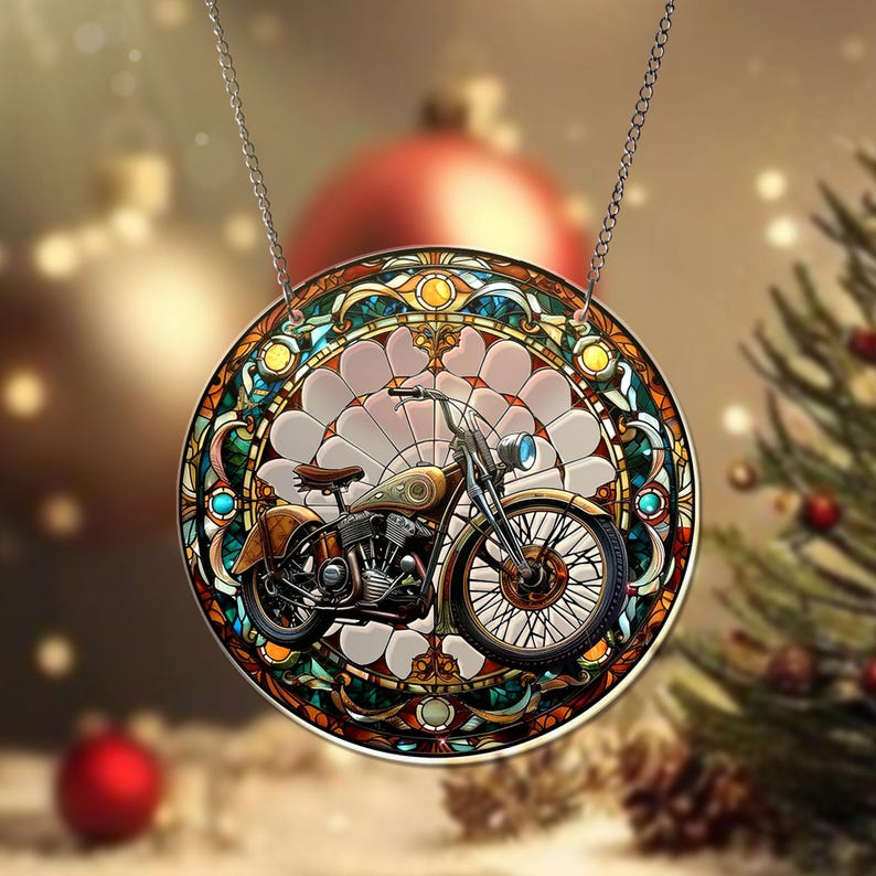 Motorcycle Acrylic Window Hanging