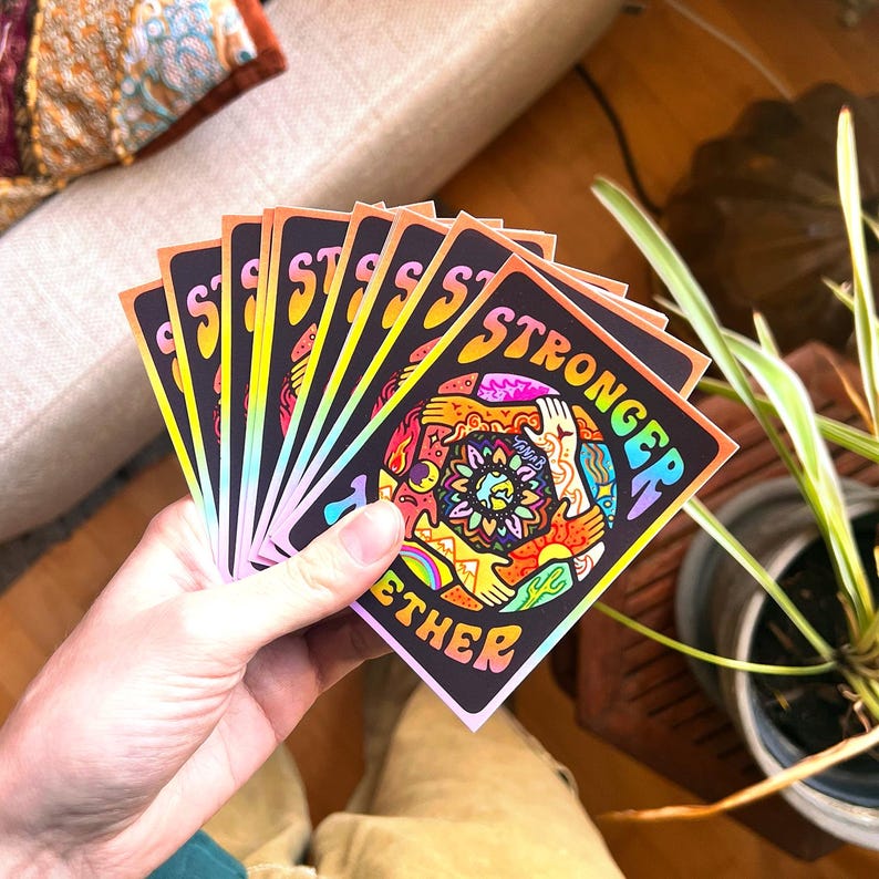 STRONGER TOGETHER Sticker