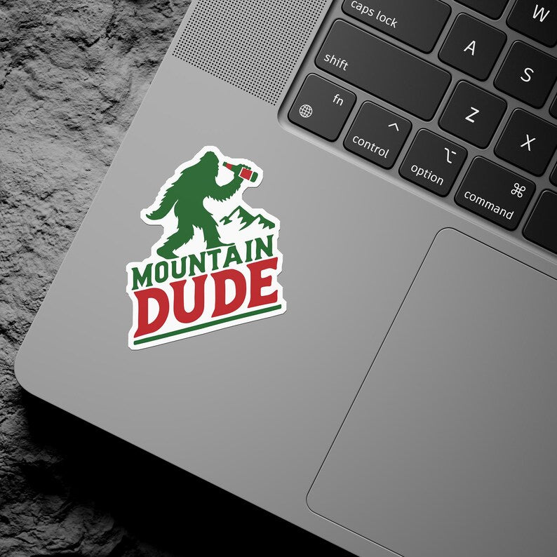 Mountain Dude Bigfoot Sticker