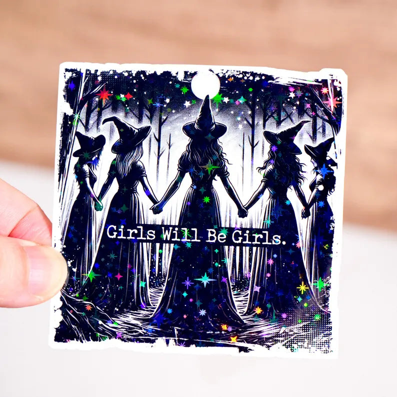 Girls will be girls - Witch Sticker