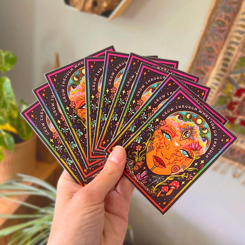 Grow Through Sticker