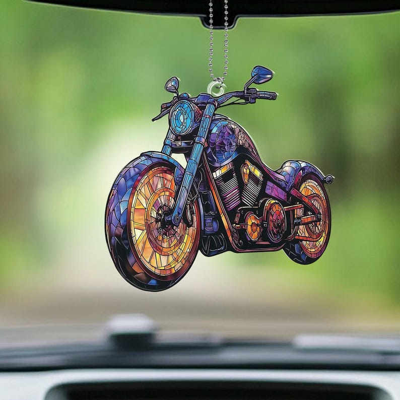 Cool Bike Acrylic Window Hanging