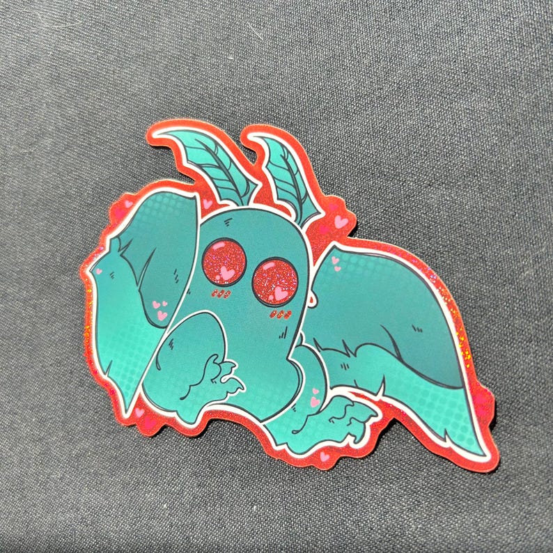 Mothman Cryptid Sticker