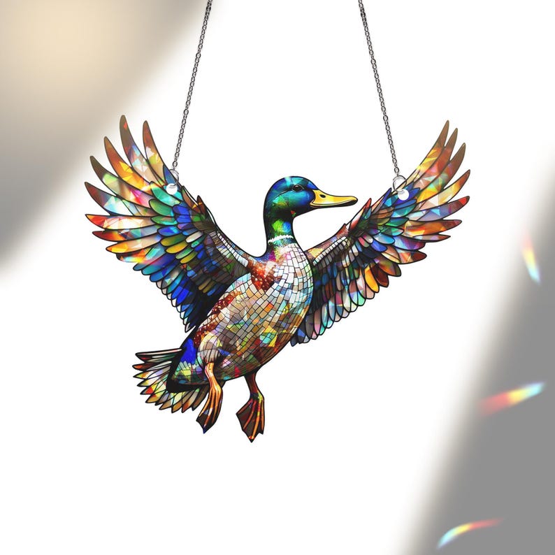 Mallard Duck Acrylic Window Hanging