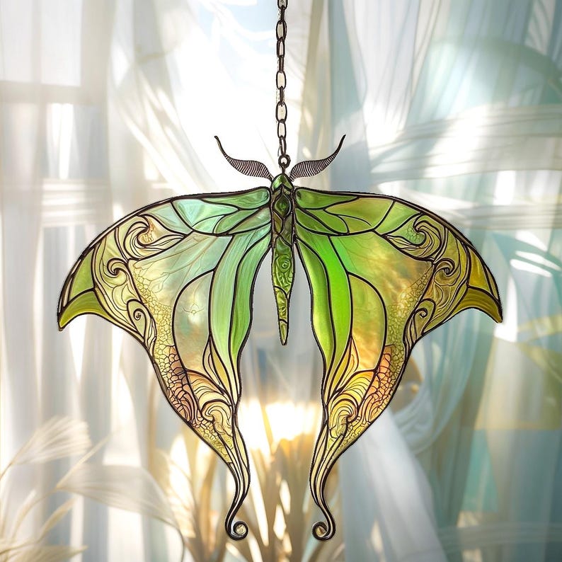 Whispers of the Moon – Personalized Luna Moth Acrylic Window