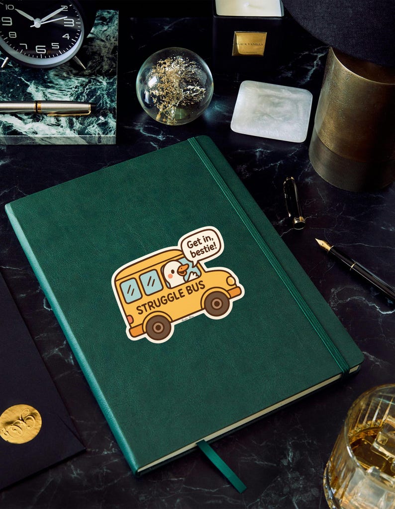 Struggle Bus Goose Sticker