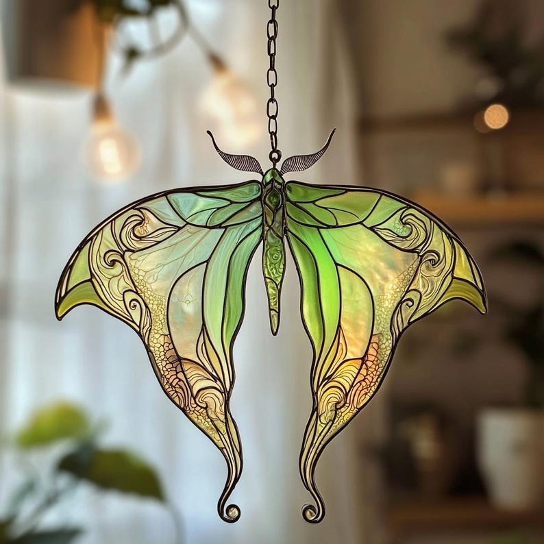Whispers of the Moon – Personalized Luna Moth Acrylic Window