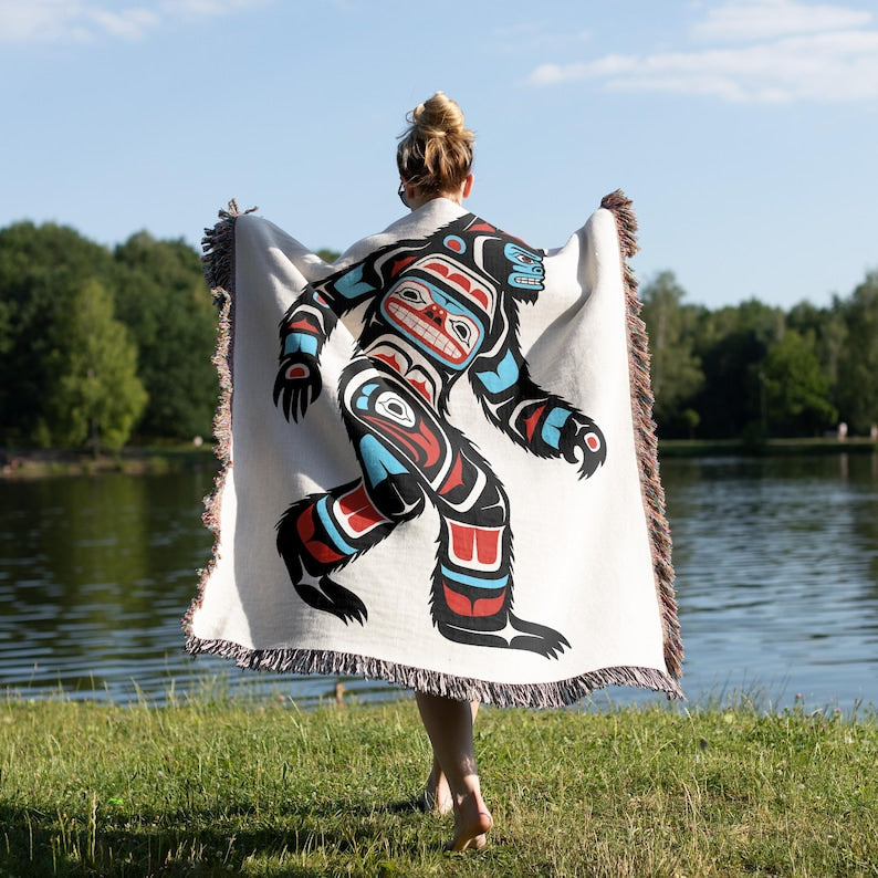 Sasquatch woven Blanket