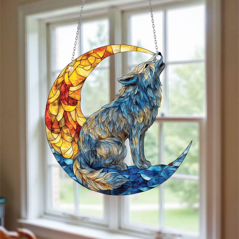 Howling Wolf Moon Acrylic Window