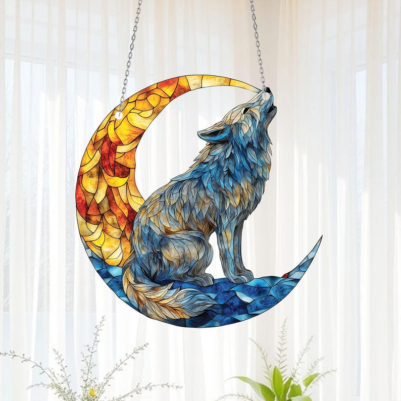 Howling Wolf Moon Acrylic Window