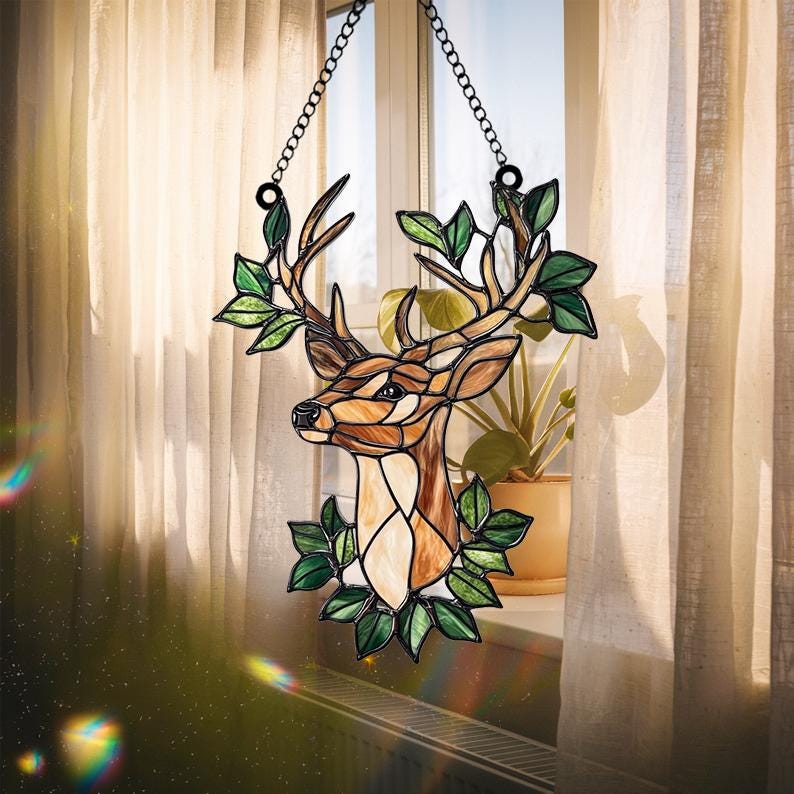 Rustic Forest Animal Acrylic Window