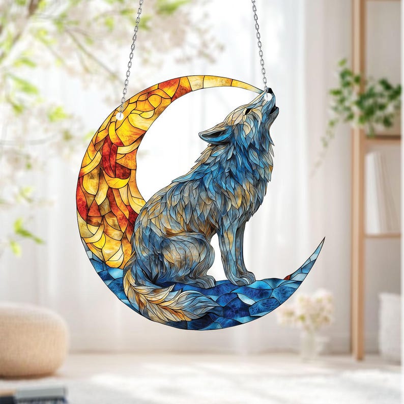 Howling Wolf Moon Acrylic Window