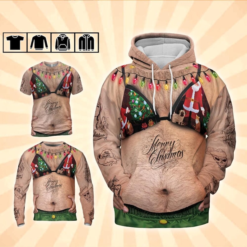 Festive Belly Christmas All Over Print Shirt