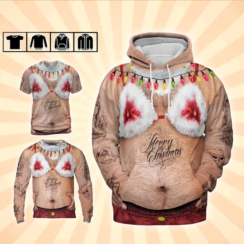 Furry Bikini Christmas All Over Print Shirt