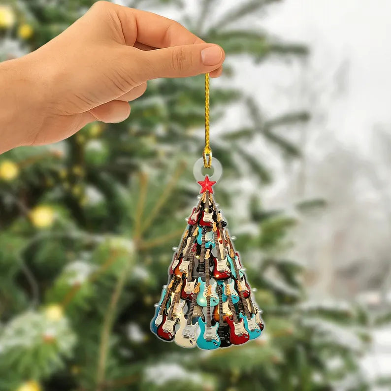 Electric Guitar Christmas Tree Ornament