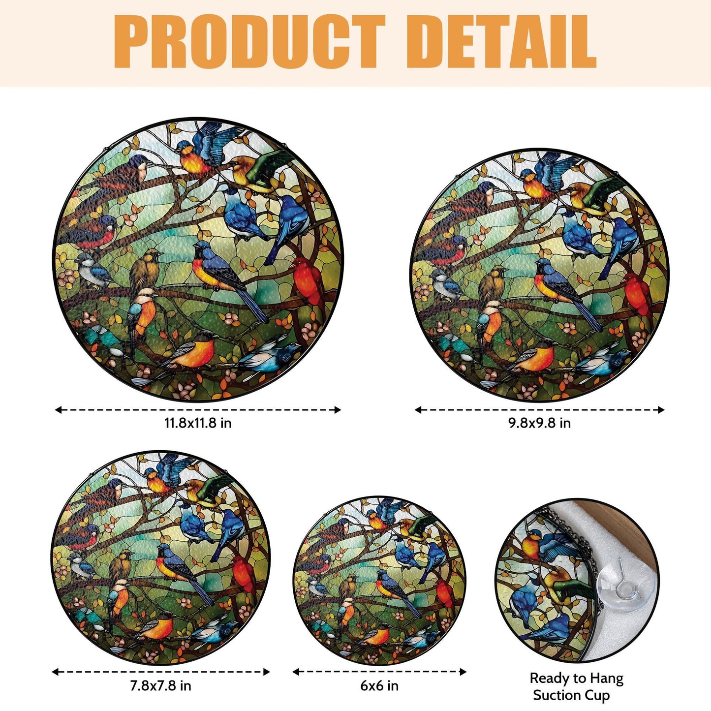 Raven Stained Glass Suncatcher, Gothic Crow Window Decor