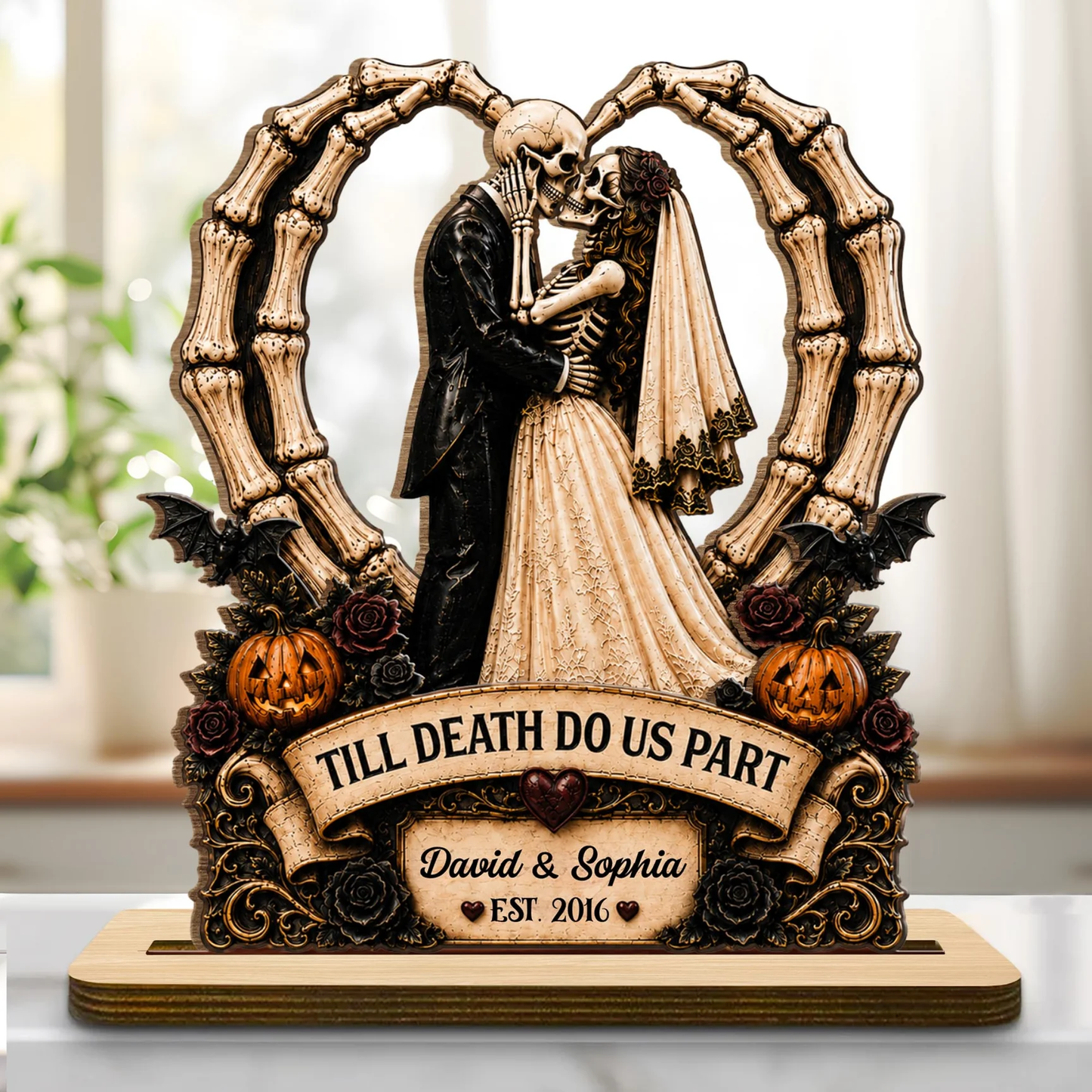 Till Death Do Us Part, Custom Wood Plaque, Gift For Couples