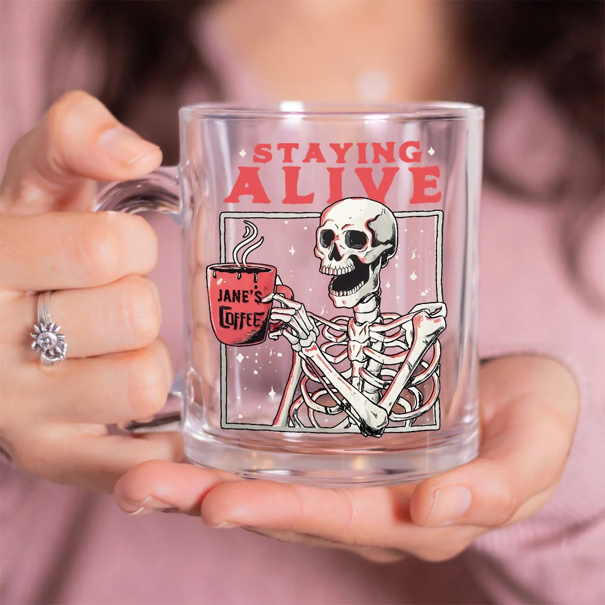 Still Alive - Personalized Coffee Glass Mug