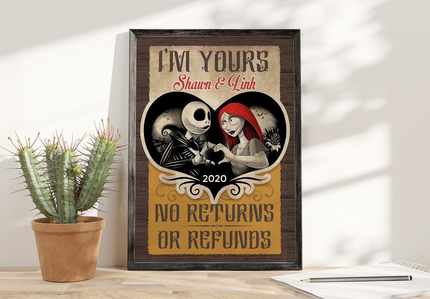I’m Yours No Returns or Refund - Personalized Couple Canvas And Poster