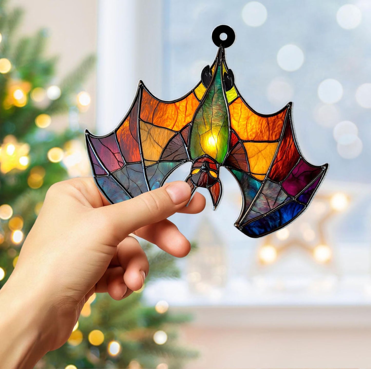 Bat Colorful, Bat Acrylic Window
