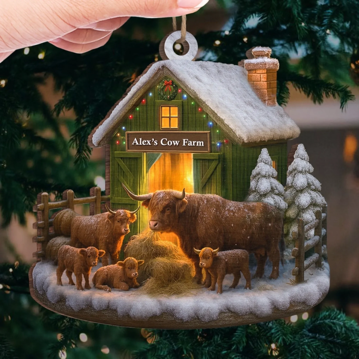Custom Wood Ornament - Personalized Christmas Birthday Gifts For Women