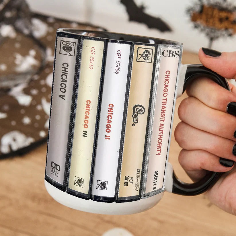 Chicago Albums Cassette Retro Collection Accent Mug