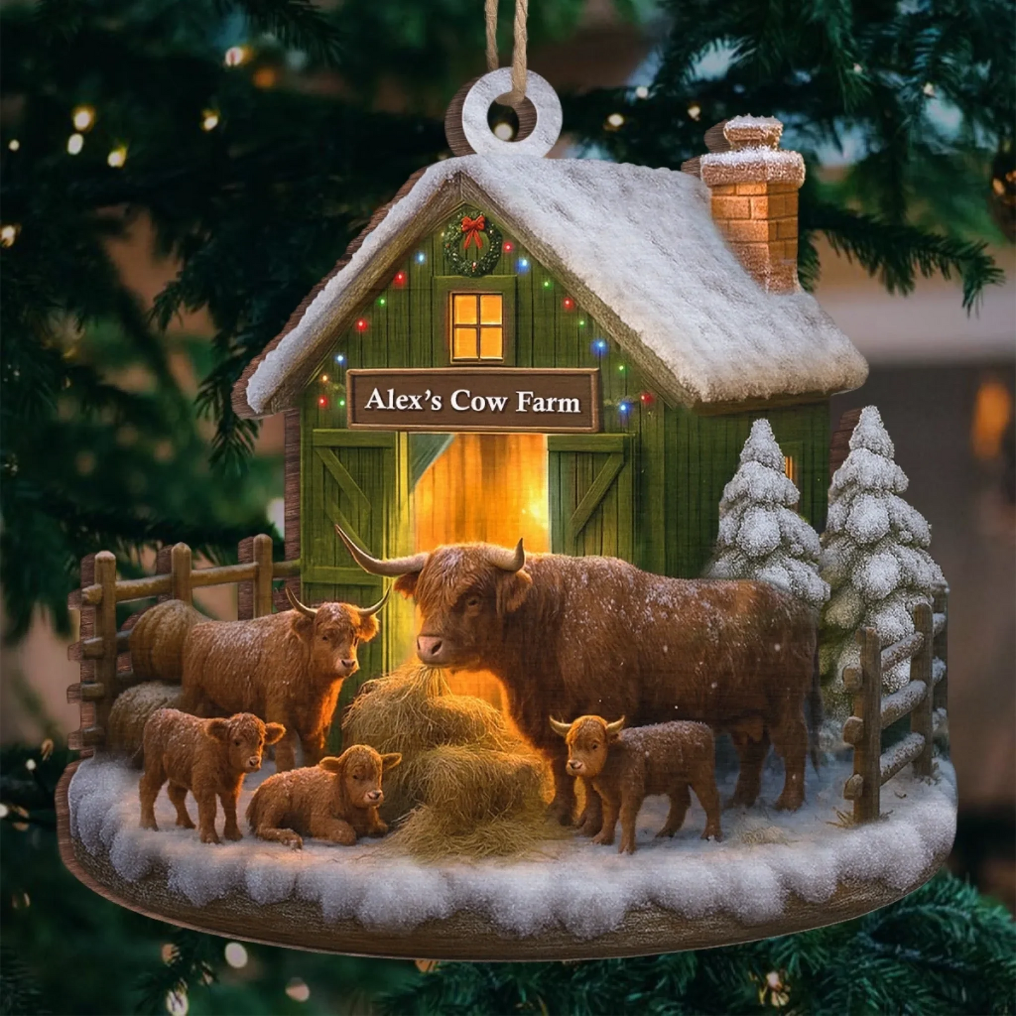 Custom Wood Ornament - Personalized Christmas Birthday Gifts For Women